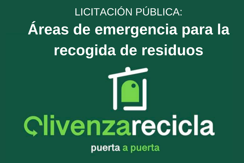 LICITACIÓN PÚBLICA Áreas de emergencia para la recogida de residuos