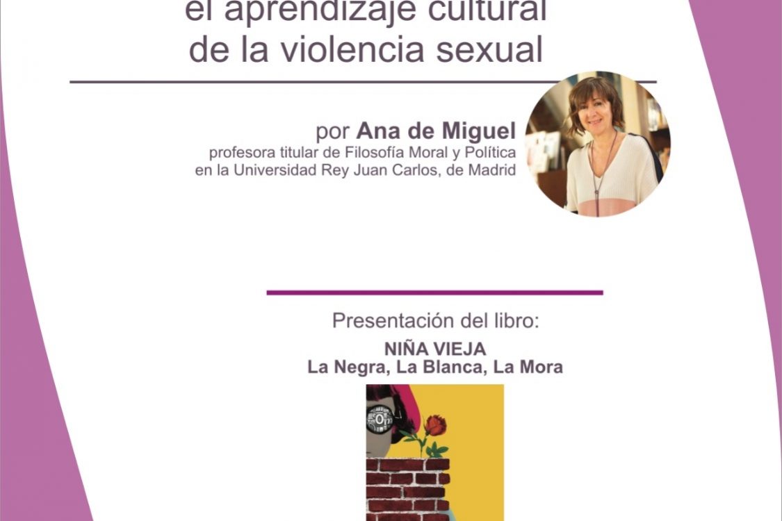 Cartel confrencia Ana de Miguel