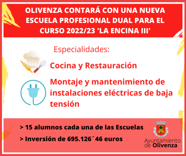 Contratación de alumnos a coste 0. Duración 6 meses a jornada completa. Ayuda de 8.778 € por contrato euros.