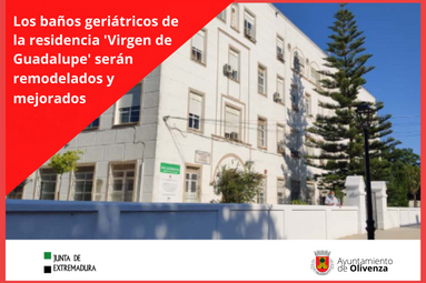 Los baños geriátricos de la residencia ‘Virgen de Guadalupe’ serán remodelados y mejorados