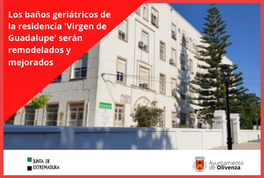 Los baños geriátricos de la residencia ‘Virgen de Guadalupe’ serán remodelados y mejorados