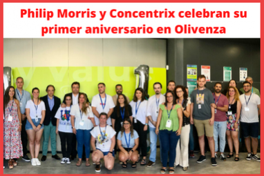 Philip Morris y Concentrix celebran su primer aniversario en Olivenza