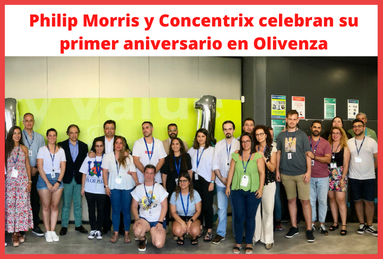 Philip Morris y Concentrix celebran su primer aniversario en Olivenza