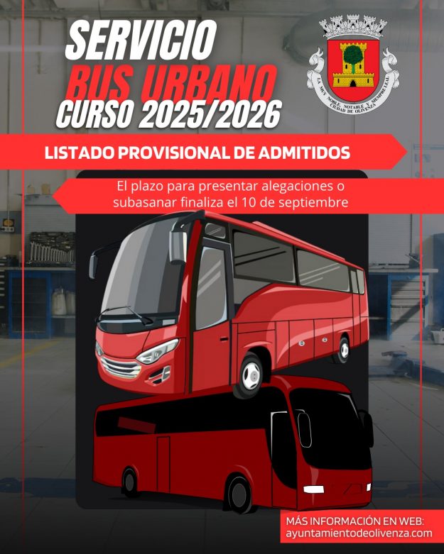 listado provisional bus 2025-2026