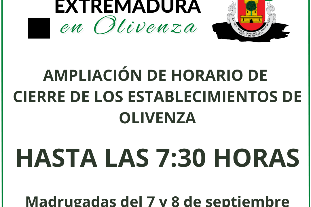 aut. ampliación horarios