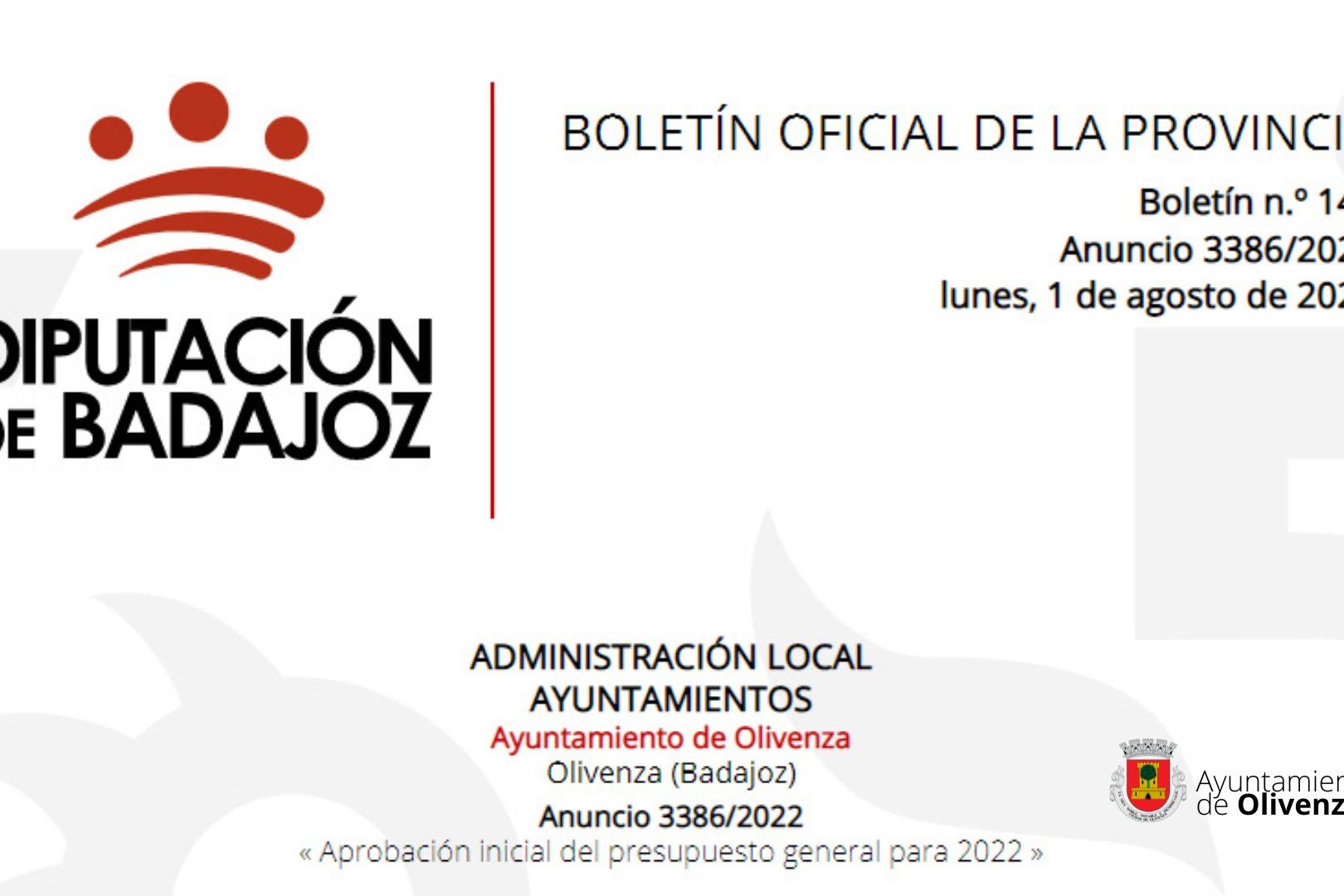 bop presupuesto