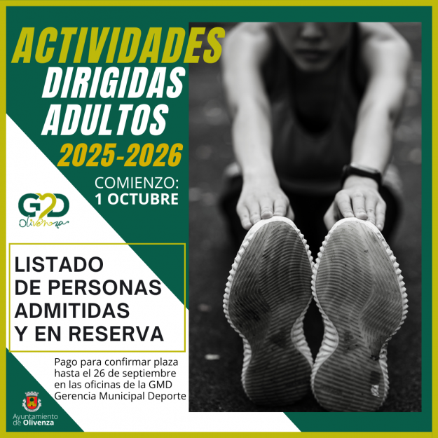 listado actividades dirigidas