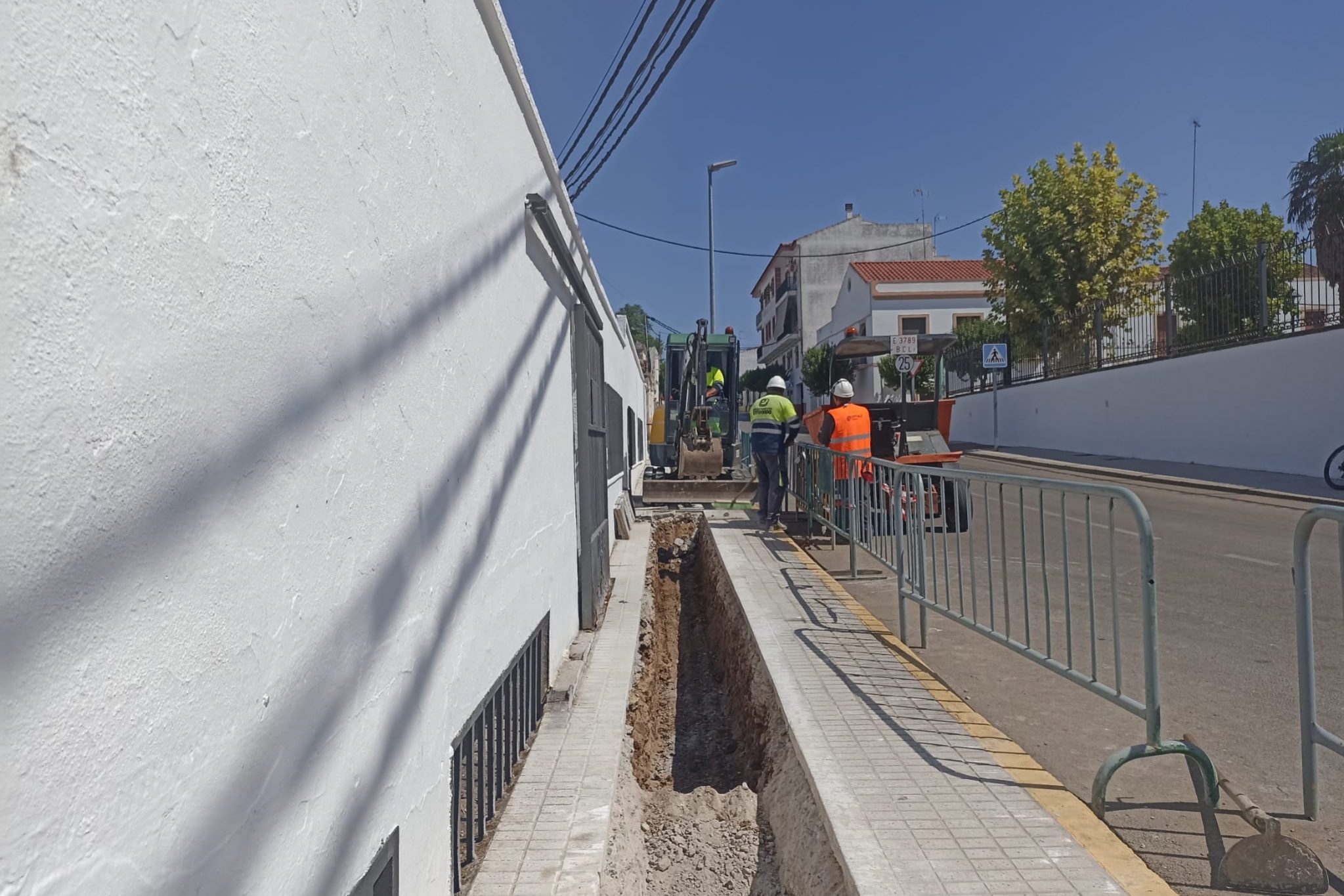 obras canalización cableado farrapa