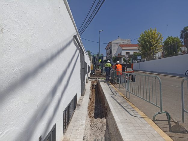 obras canalización cableado farrapa